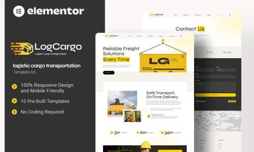 LogCargo hemsida logistik